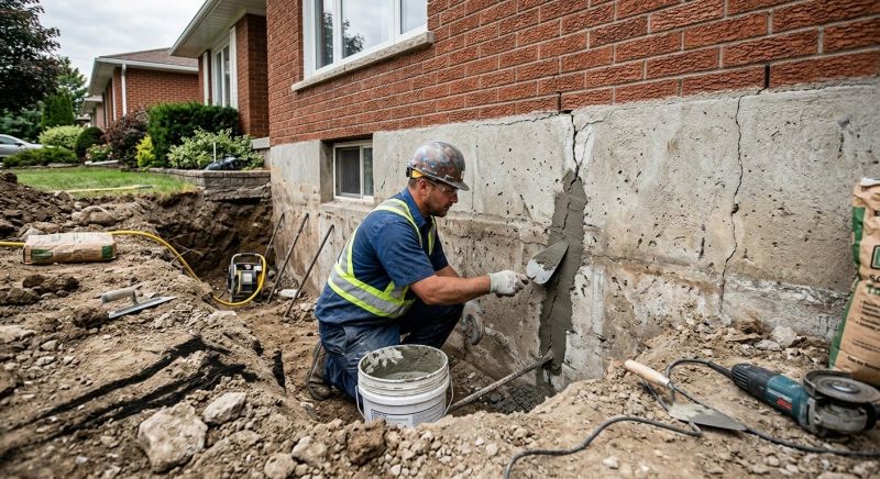 Basement Crack Repair in Rockville, IN