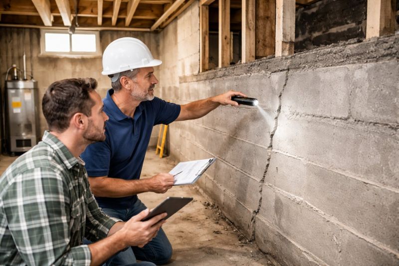 Basement Crack Repair in Rockville, IN
