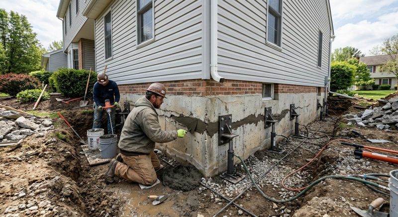 Basement Foundation Repair in Greencastle, IN