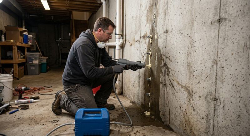 Basement Foundation Repair in Mecca, IN