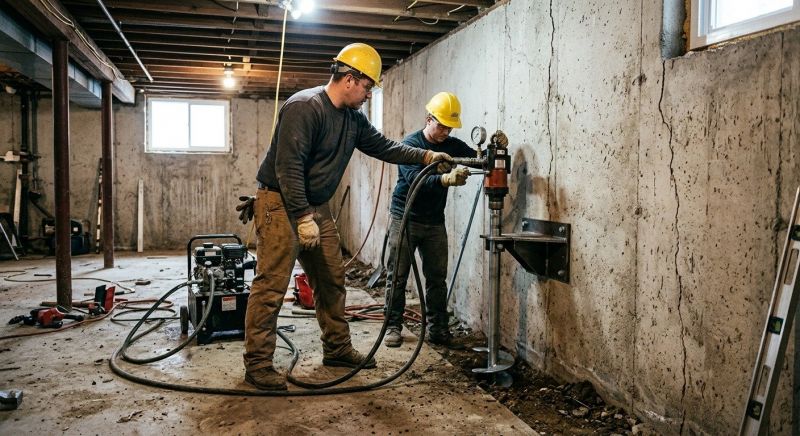 Basement Stabilization in Rockville, IN