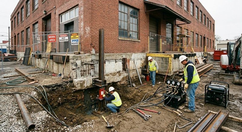 Building Foundation Repair in Mecca, IN