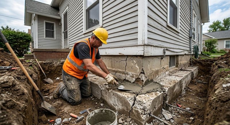 Concrete Foundation Repair in Cayuga, IN