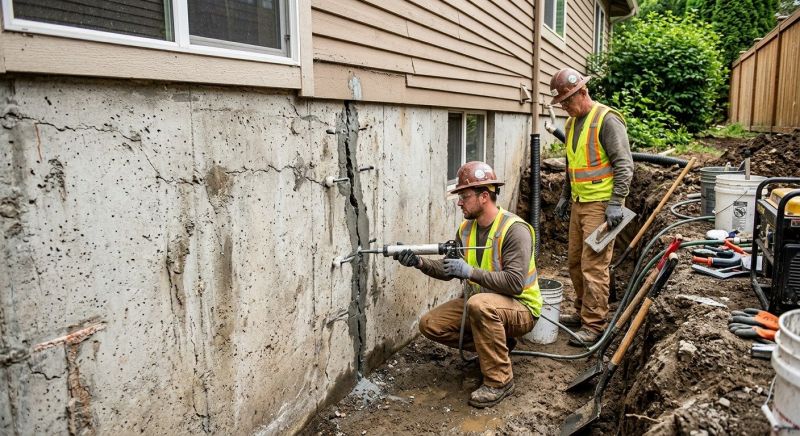 Cracked Foundation Repair in Rockville, IN