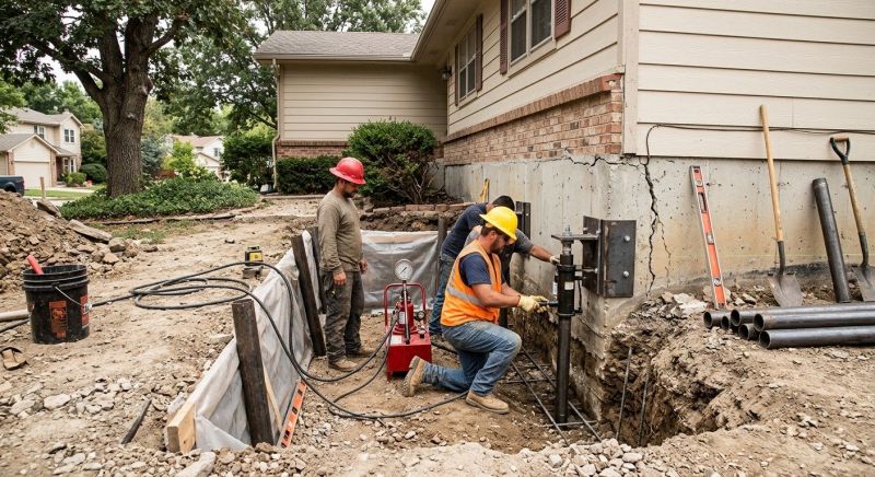 Cracked Foundation Repair in Parke County, IN
