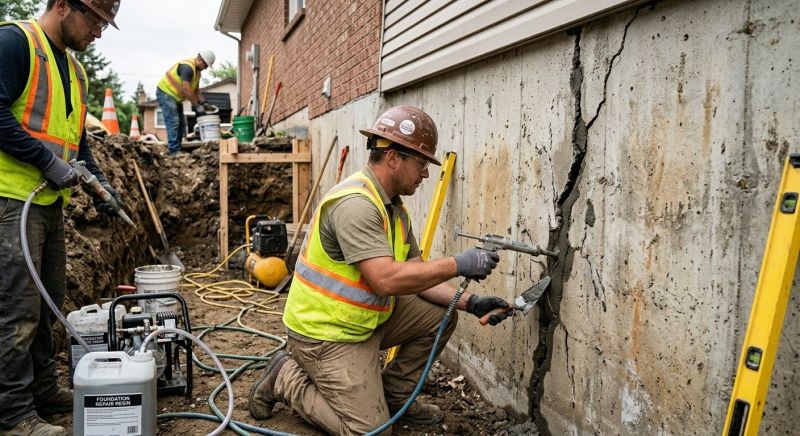 Cracked Foundation Repair in West Terre Haute, IN