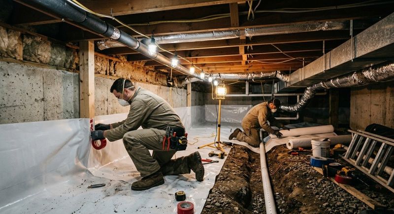 Crawl Space Leveling in Rockville, IN