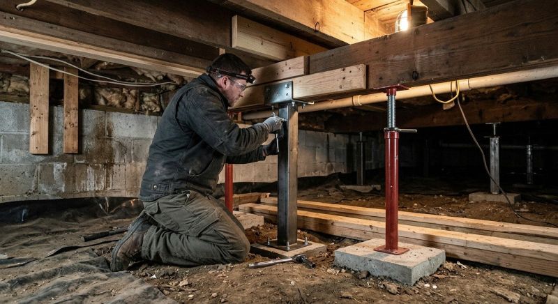 Crawlspace Structural Repair in Rockville, IN