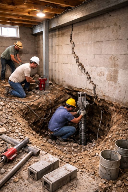 Crawlspace Structural Repair in Rockville, IN