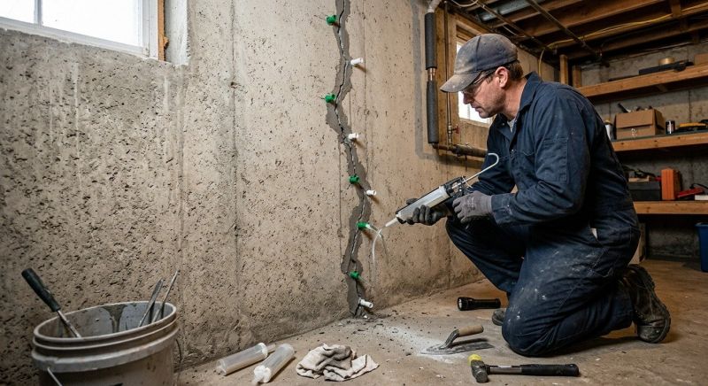 Foundation Crack Repair in West Terre Haute, IN