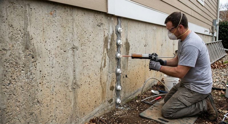 Foundation Crack Sealing in Rockville, IN