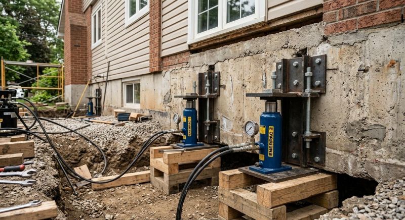 Foundation Jacking in Brazil, IN