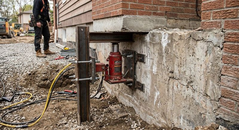 Foundation Jacking in Brazil, IN