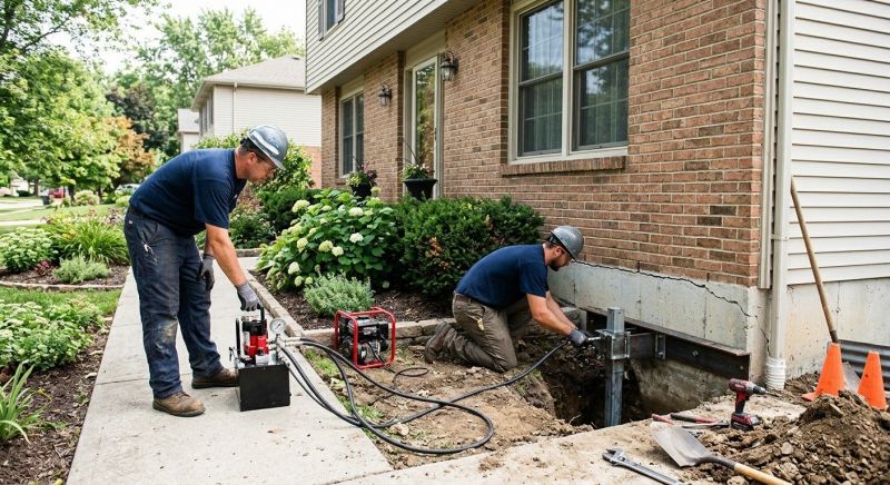 Foundation Jacking in Cayuga, IN