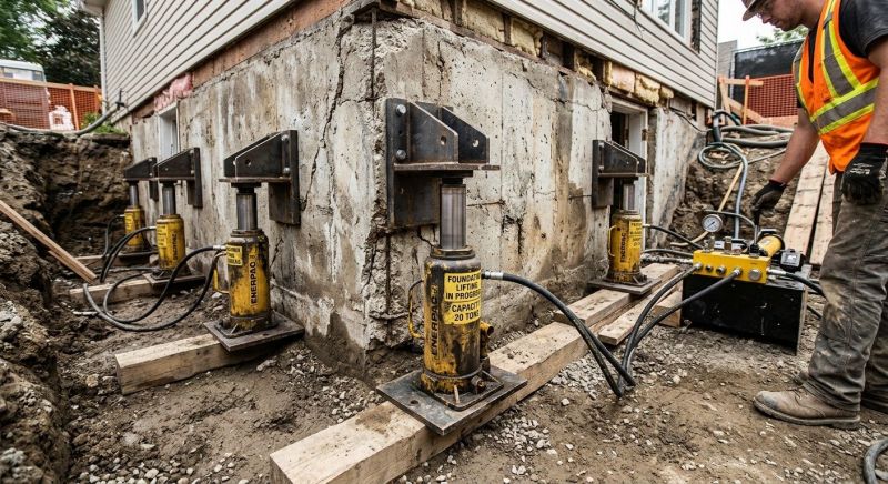 Foundation Jacking in Mecca, IN