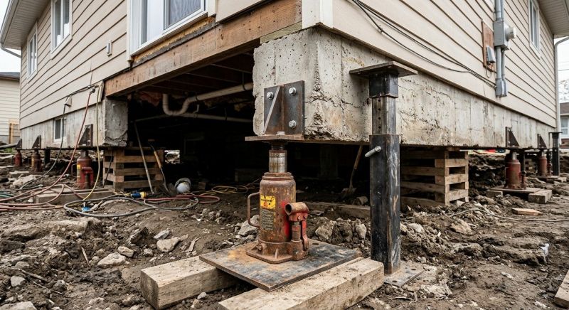 Foundation Lifting in Cayuga, IN
