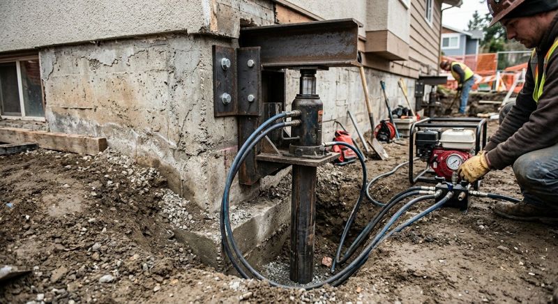 Foundation Lifting in Mecca, IN