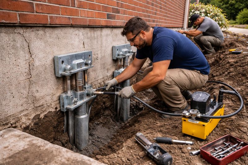 Foundation Pier Repair in Rockville, IN