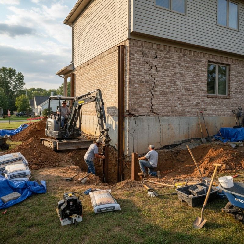 Foundation Structural Repair in Rockville, IN