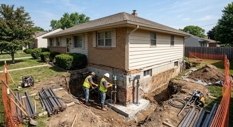Foundation Underpinning in Rockville, IN