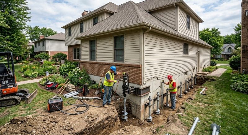 Helical Piers Installation in Rockville, IN