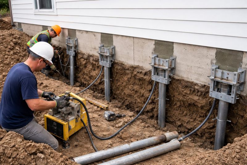 Helical Piers Installation in Rockville, IN