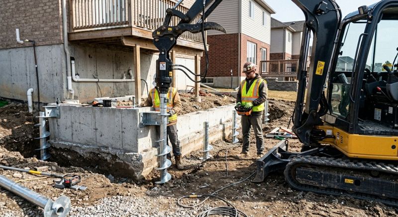 Helical Pile Installation in Rockville, IN