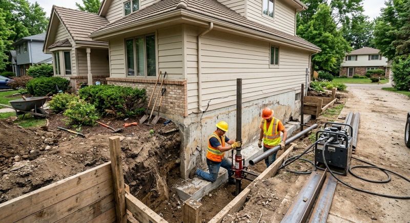 Home Foundation Repair in Cayuga, IN