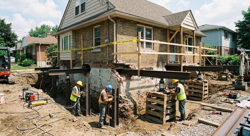 House Foundation Repair in Rockville, IN