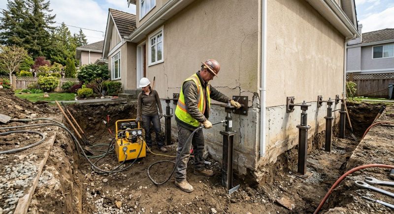 Sinking Foundation Repair in West Terre Haute, IN