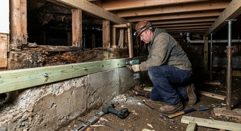 Sinking Foundation Repair in West Terre Haute, IN