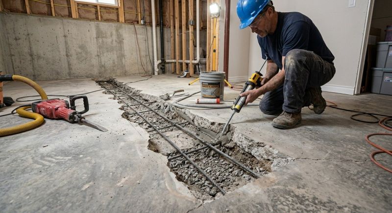 Slab Foundation Repair in Rockville, IN