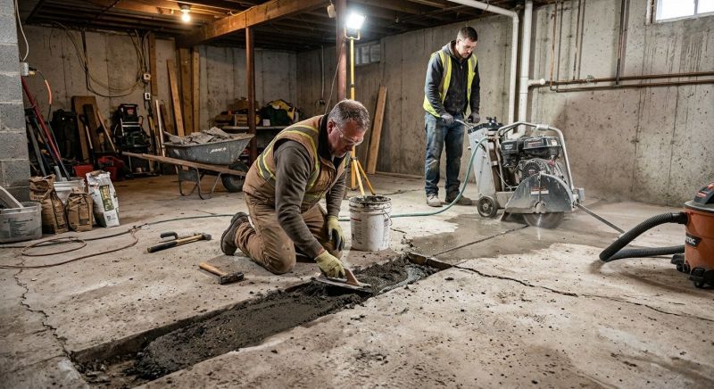 Slab Foundation Repair in Rockville, IN