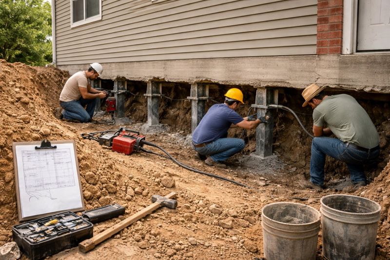 Structural Underpinning in Rockville, IN